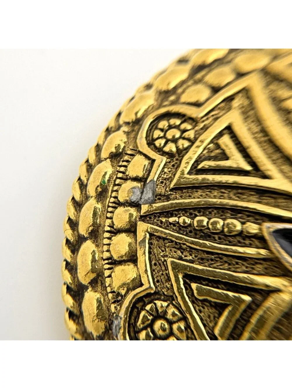 Chanel CC Logo Brooch Gold Plated
